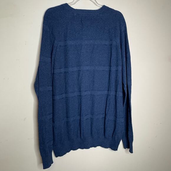 Hawker Rye Cotton Cashmere Crewneck Sweater Pullover Blue NWT Size XL - Picture 5 of 9